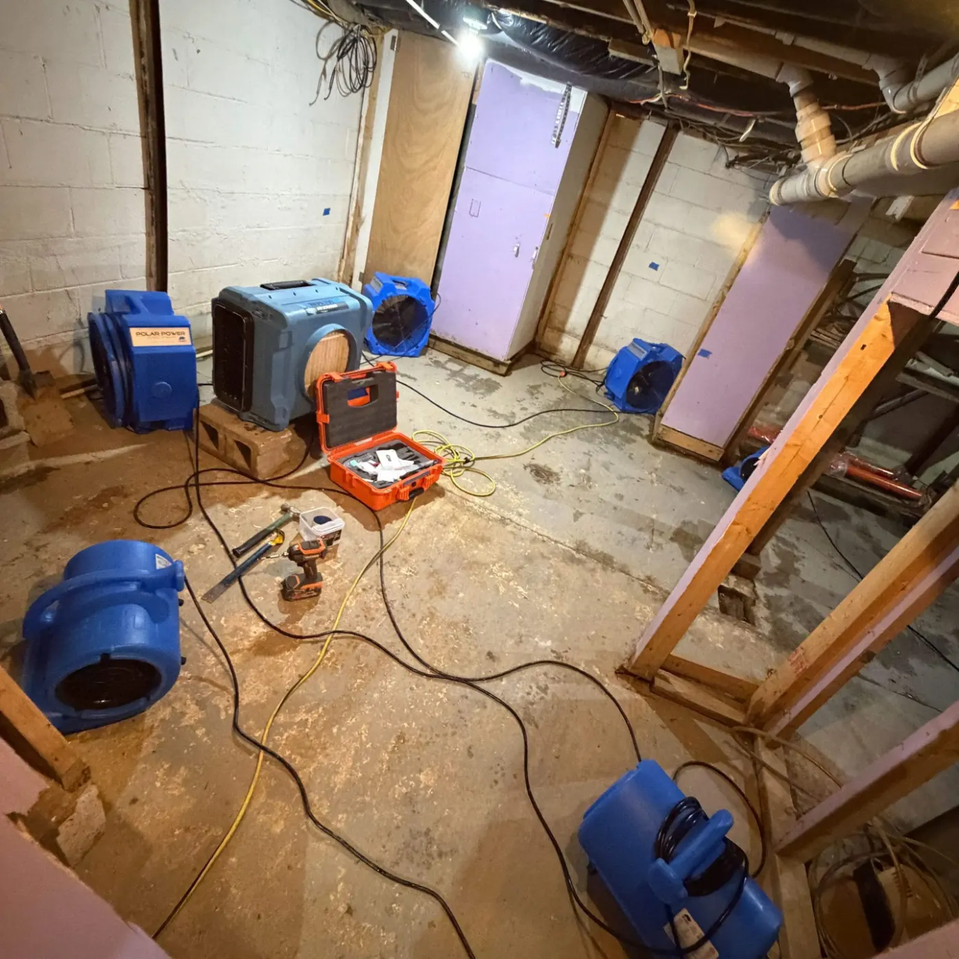 IICRC certified drying setup in Fountain County, IN
